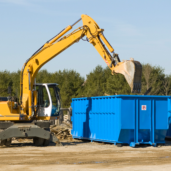 can i choose the location where the residential dumpster will be placed in Willacy County Texas